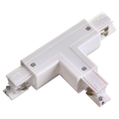 135056 PORT NT19 257 белый Соединитель &quot;T&quot; левый внешний с токопроводом для трехфазного шинопровода
