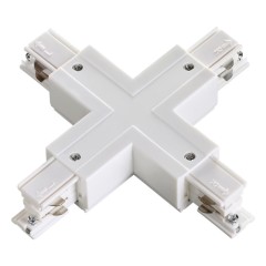135052 PORT NT19 257 белый Соединитель &quot;Х&quot; с токопроводом для трехфазного шинопровода IP20 220V