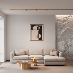 Brass Line Шинопровод накладной латунь 1,5м 85223/00