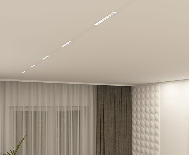 DK8001-WH Линейный светильник SMART LENS 9W DIM 3000K-6000K белый