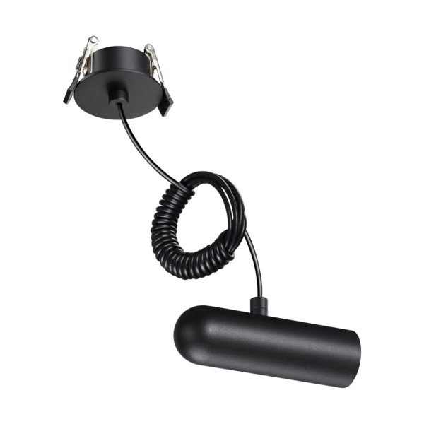 359384 KONST NT24 040 черный База встраиваемая для ввода питания с заглушкой и проводом-подвесом (длина провода  -  2м) IP20 48V GLAT