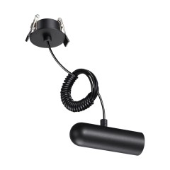 359384 KONST NT24 040 черный База встраиваемая для ввода питания с заглушкой и проводом-подвесом (длина провода  -  2м) IP20 48V GLAT