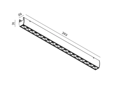 Светильник трековый линейный LENS 12W CRD-S-0006-B Cordini