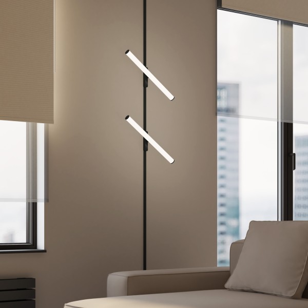 DK5325-BK Светильник для трека Air, серия Ray 3000 со светодиодом, L500*W35*H79mm,?33, 48V DC, 12W, RA?90, 120°, 3000K, IP20, черный, алюминий