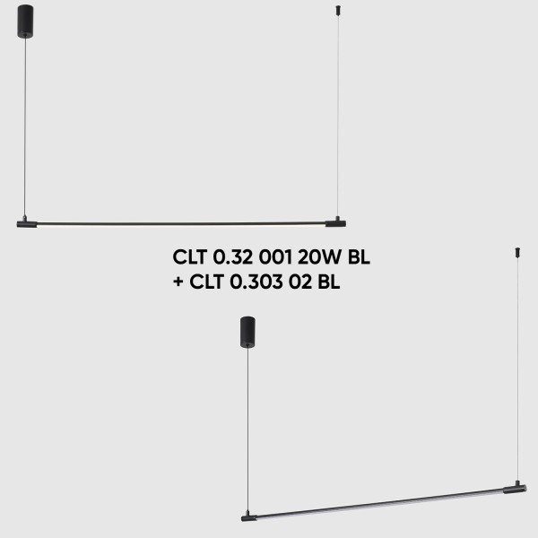 Комплект накладного потолочного крепления с драйвером для модульной системы Crystal Lux CLT 0.303 02 BL
