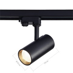 ST661.436.20 Св-к трек. Черный LED 1*20W 3000K 1 600Lm Ra&gt;90 38° IP20 L150xW70xH202 165-265V TRACE