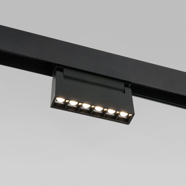 Трековый светодиодный светильник Slim Magnetic HL01 6W 4200K черный 85009/01