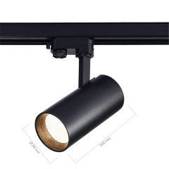 ST661.436.30 Св-к трек. Черный LED 1*30W 3000K 2 400Lm Ra&gt;90 38° IP20 L170xW80xH245 165-265V TRACE