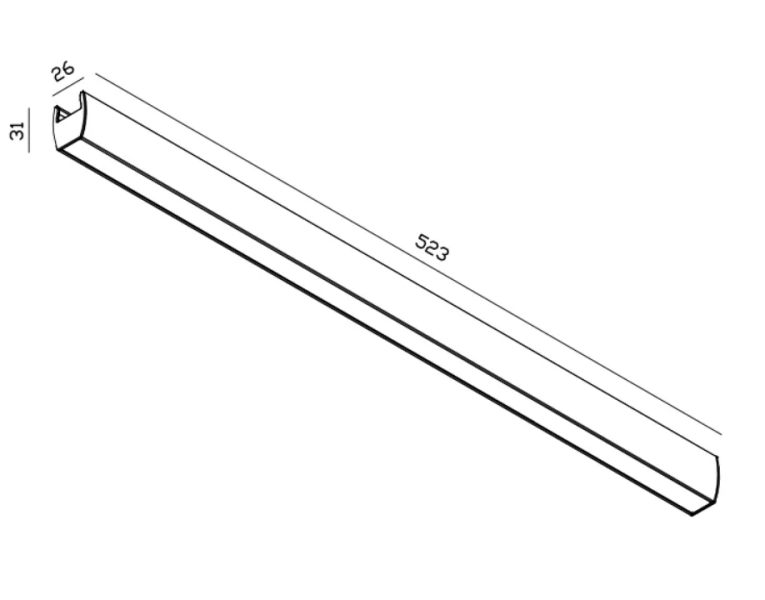 Светильник трековый линейный CAST 16W CRD-S-0014-W Cordini