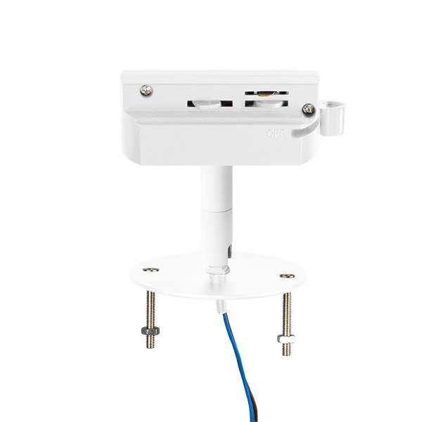 592086 Трековое крепление ASTA с 1-фазным адаптером к 2134xx (GX53)/2164хх (GU10) БЕЛЫЙ