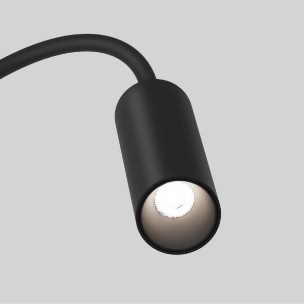 DK5343-BK Светильник для трека Air, серия Spot 4000 со светодиодом, ?26*495мм, 48V DC, 2W, RA?90, 24°, 4000K, IP20, черный, алюминий