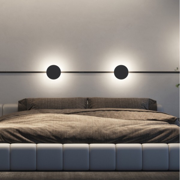 DK5350-BK Светильник для трека Air, серия Reflex 4000 со светодиодом, ?180*H23мм, 48V DC, 5W, RA?90, 120°, 4000K, IP20, черный, алюминий