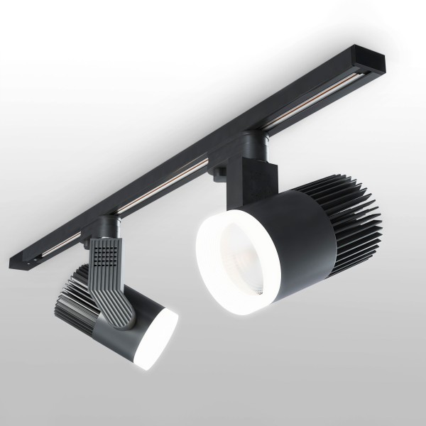 Трековый светильник для однофазного шинопровода Accord черный 30W 4200K (1 шт.) LTB37
