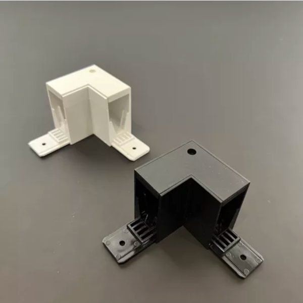 Угловой трековый соединитель S20 Чёрный PC | 54х54mm