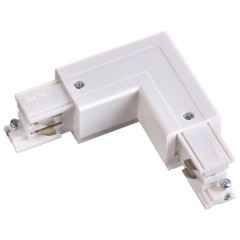 135064 PORT NT19 257 белый Соединитель &quot;L&quot; внутренний с токопроводом для трехфазн. шинопровода IP20