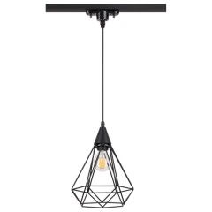 370421 PORT NT19 252 черный Светильник трековый однофазный трехжильный IP20 E27 50W 220V ZELLE