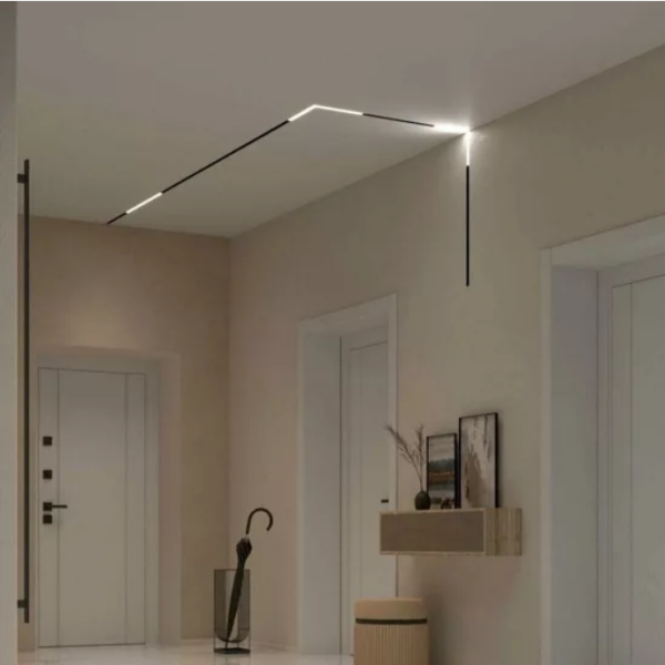 LINER MAGNETIC S20 Угловой 48V 14.4W 120° 4000K CRI90 OSRAM | Черный корпус L305х305mm