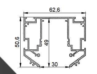 Трековая система LumFer Track 25 220V 2м