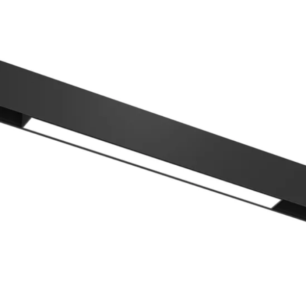 Трековый магнитный светильник LINER MAGNETIC S20 48V 10W 120° 3000K CRI90 OSRAM | Черный корпус L300mm