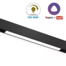 Трековый магнитный светильник LINER MAGNETIC S20 48V 10W 120° 3000-6000K Tuya Smart CRI90 OSRAM | Черный корпус L300mm