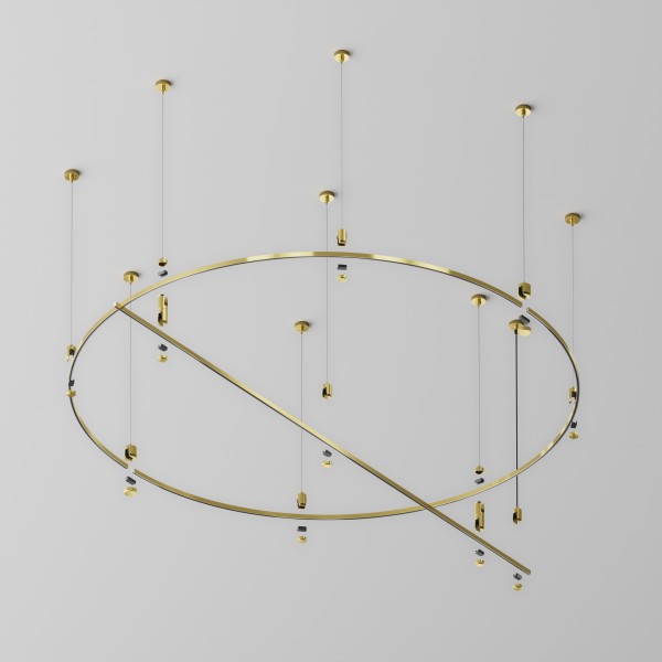 Шинопровод накладной/подвесной Technical TRX154-2SR-D1500-BS