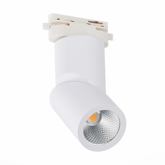 ST650.536.10 Св-к трек. Белый LED 1*10W 3000K 800Lm Ra>90 38° IP20 D60xH190 165-265V BASE