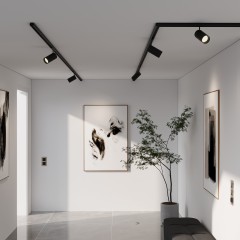 Slim Magnetic Заглушка для шинопровода Round (черный) (2шт) 85134/00 85134/00