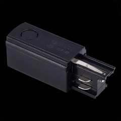 ST030.409.10L Левый Токоподвод для трехфазного шинопровода ST-Luce Черный TRACE