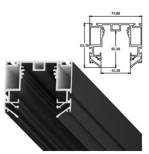 Профиль Track 50 24V  LumFer со встроенным шинопроводом