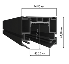 Профиль Track 50 24V  LumFer со встроенным шинопроводом