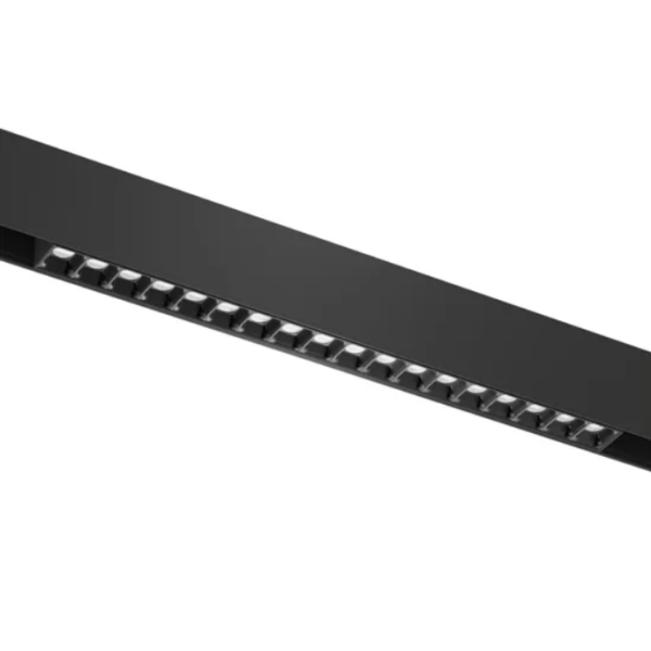 Трековый светодиодный светильник магнитный LINER BLACK MASK MAGNETIC S20 48V 18W 36° 3000-6000K Tuya Smart CRI90 OSRAM | Черный корпус L328mm 