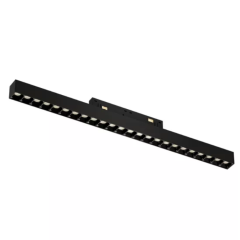 Трековый светодиодный светильник магнитный LINER BLACK MASK MAGNETIC S20 48V 24W 36° 3000K CRI90 OSRAM | Черный корпус L435mm