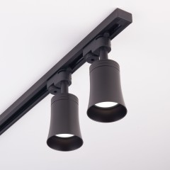 Трековый светильник для однофазного шинопровода Vetro GU10 черный (1 шт.) MRL 1001