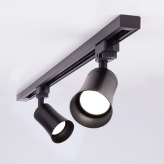 Трековый светильник для однофазного шинопровода Vetro GU10 черный (1 шт.) MRL 1001
