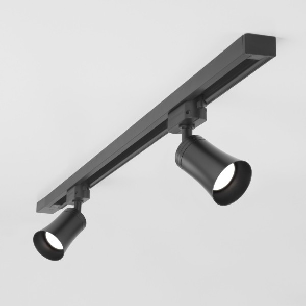 Трековый светильник для однофазного шинопровода Vetro GU10 черный (1 шт.) MRL 1001