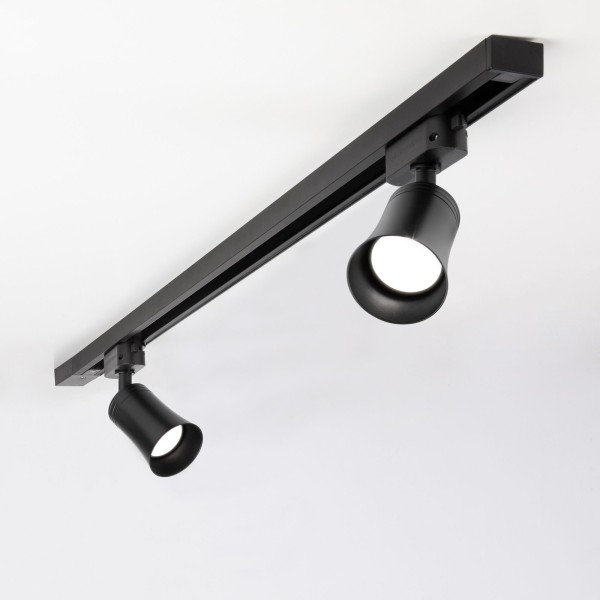 Трековый светильник для однофазного шинопровода Vetro GU10 черный (1 шт.) MRL 1001