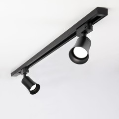 Трековый светильник для однофазного шинопровода Vetro GU10 черный (1 шт.) MRL 1001