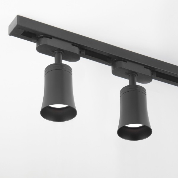 Трековый светильник для однофазного шинопровода Vetro GU10 черный (1 шт.) MRL 1001