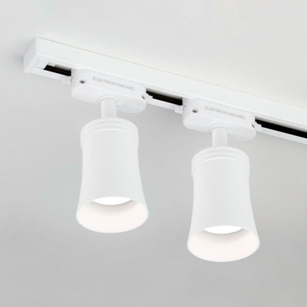 Трековый светильник для однофазного шинопровода Vetro GU10 Белый (1 шт.) MRL 1001