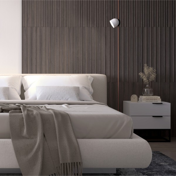 DK5542-WH+BK Поворотный светильник для трека-ремня Belty, серия Spot, со светодиодом, D100*H107мм, 48V DC, 12W, RA90, 120°, 4000K, IP20, белый с черным, алюминий