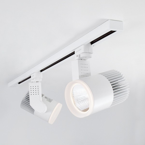 Трековый светодиодный светильник для однофазного шинопровода Accord белый 20W 4200K (1 шт.) LTB17