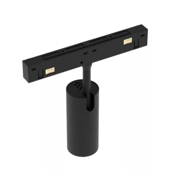 Трековый магнитный светильник SPOT MAGNETIC S20 48V 15W 24° CRI90 OSRAM 3000K | Черный корпус D45х100mm