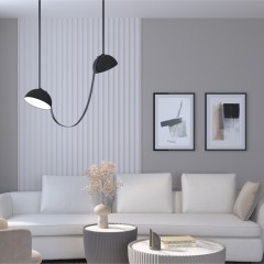 DK5560-BK Cветильник для трека-ремня Belty, серия Flow со светодиодом, D220*H117мм, 48V DC, 24W, RA90, 120°, 4000K, IP20, черный, алюминий