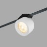 DK5541-WH+BK Поворотный светильник для трека-ремня Belty, серия Spot, со светодиодом, D100*H107мм, 48V DC, 12W, RA90, 38°, 3000K, IP20, белый с черным, алюминий