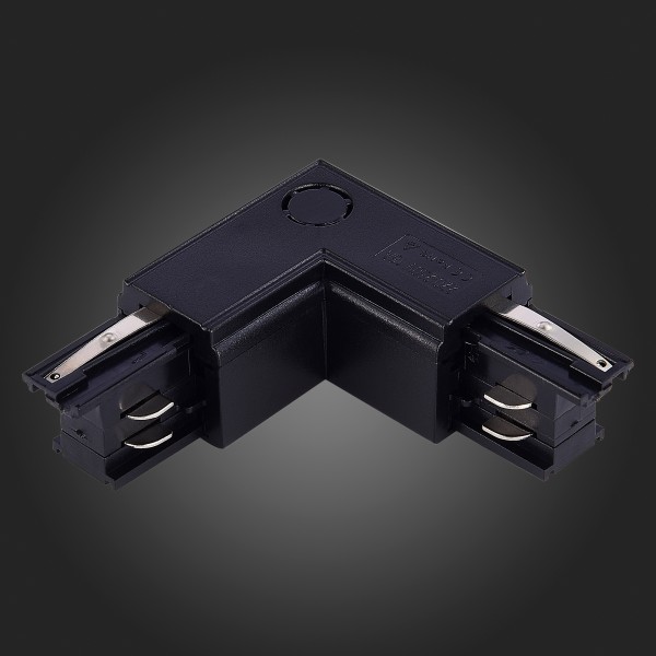 ST030.409.15L Угловой токоподвод левый для трехфазного шинопровода ST-Luce Черный TRACE