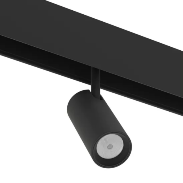 Трековый магнитный светильник SPOT MAGNETIC S20 48V 15W 24° CRI90 OSRAM 3000-6000K TRIX | Черный корпус D45х100mm