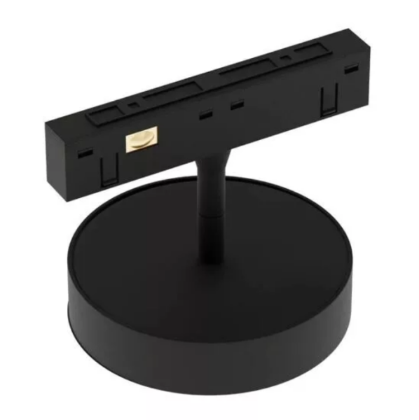 Трековый светодиодный светильник магнитный RONDO MAGNETIC S20 48V 10W 110° CRI90 OSRAM 4000K | Черный корпус Ø95х135 mm 