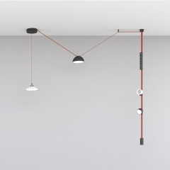 DK5570-BK Cветильник для трека-ремня Belty, серия Grill, со светодиодом, L323*W40*H45, 48V DC, 12W, RA90, 24°, 4000K, IP20, черный, алюминий