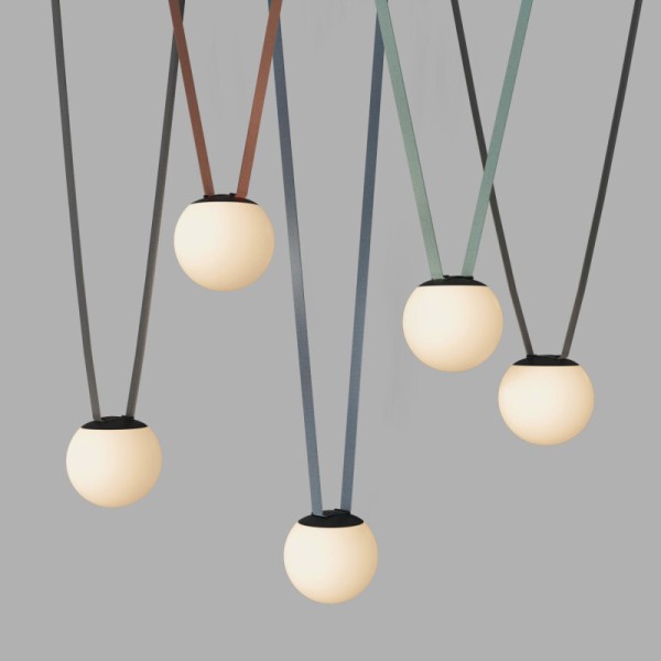 DK5551-BK Cветильник для трека-ремня Belty, серия Orb, со светодиодом, D150*H147мм, 48V DC, 10W, RA90, 120°, 3000K, IP20, белый, акрил