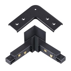 135105 SHINO NT20 117 черный Соединитель с токопроводом для шинопровода &quot;L&quot; IP20 48V FLUM